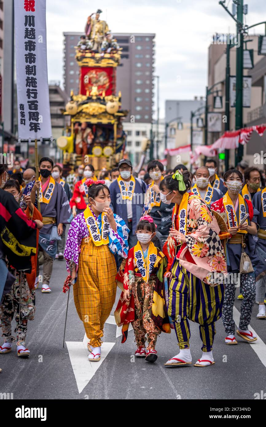 Kawagoe festival (Matsuri) in Saitama, Japan Stock Photo Alamy