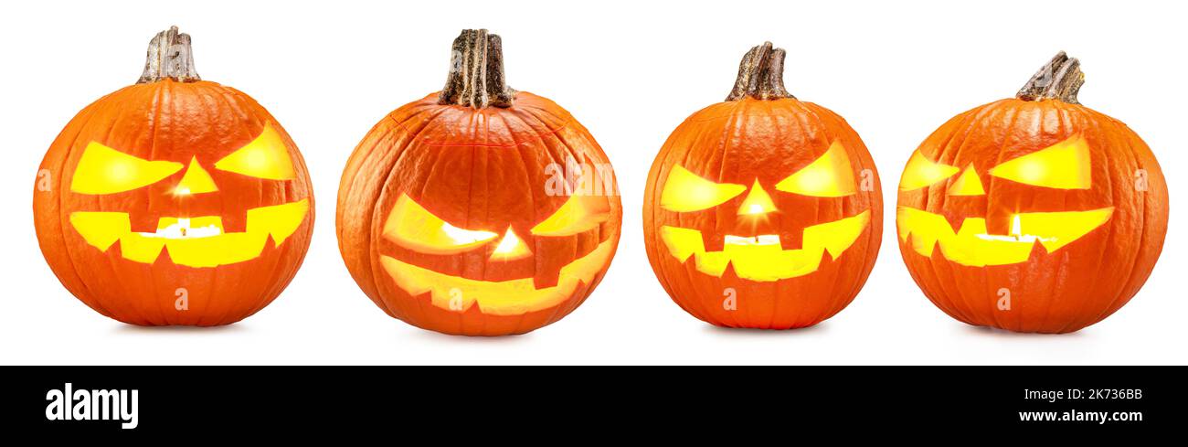 Set of jack o lantern hi-res stock photography and images - Alamy