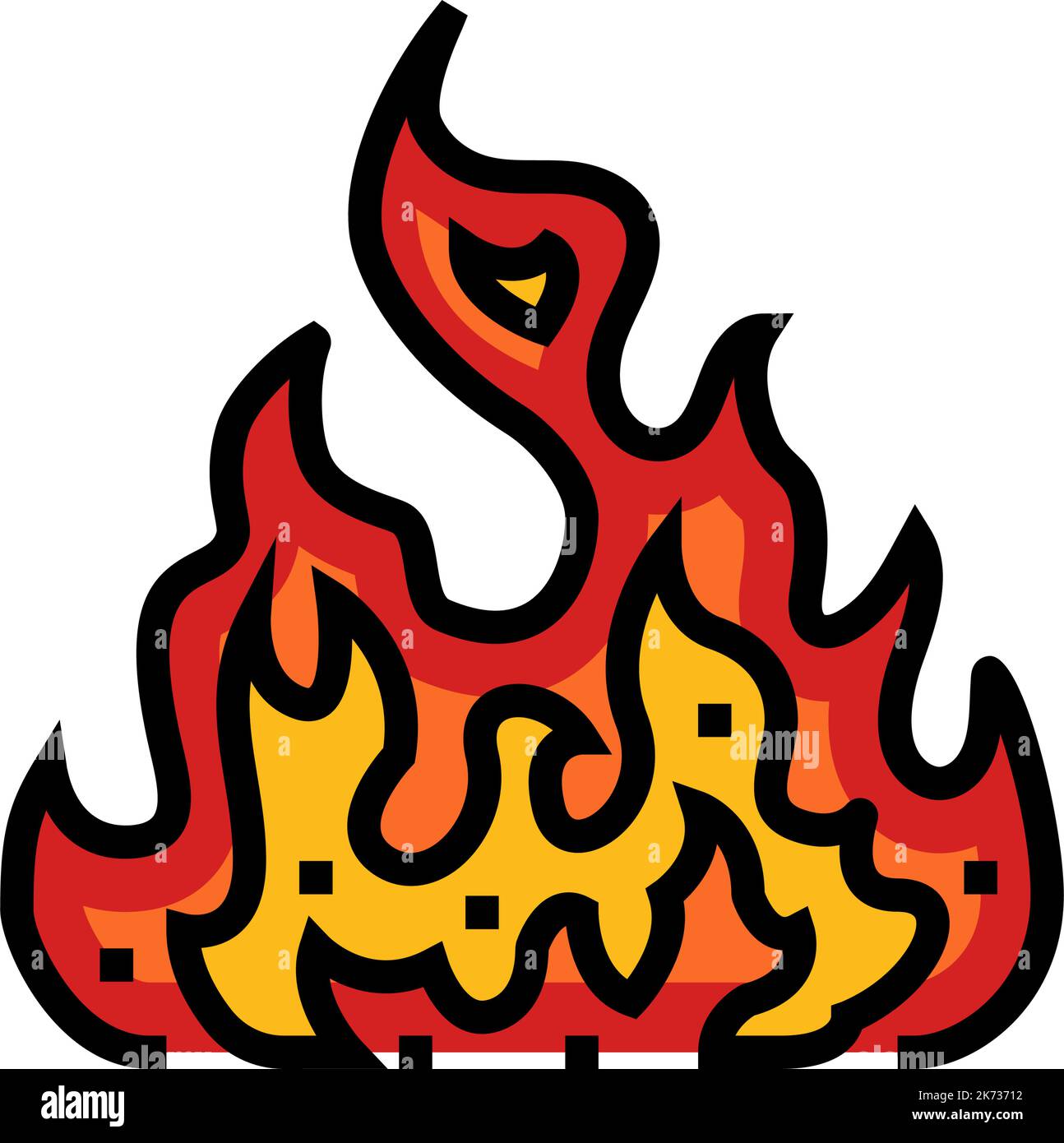 inferno color icon vector illustration Stock Vector Image & Art - Alamy