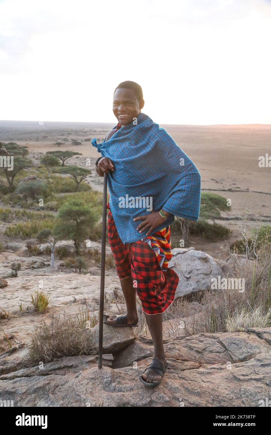 MAASAI TANZANIA Stock Photo