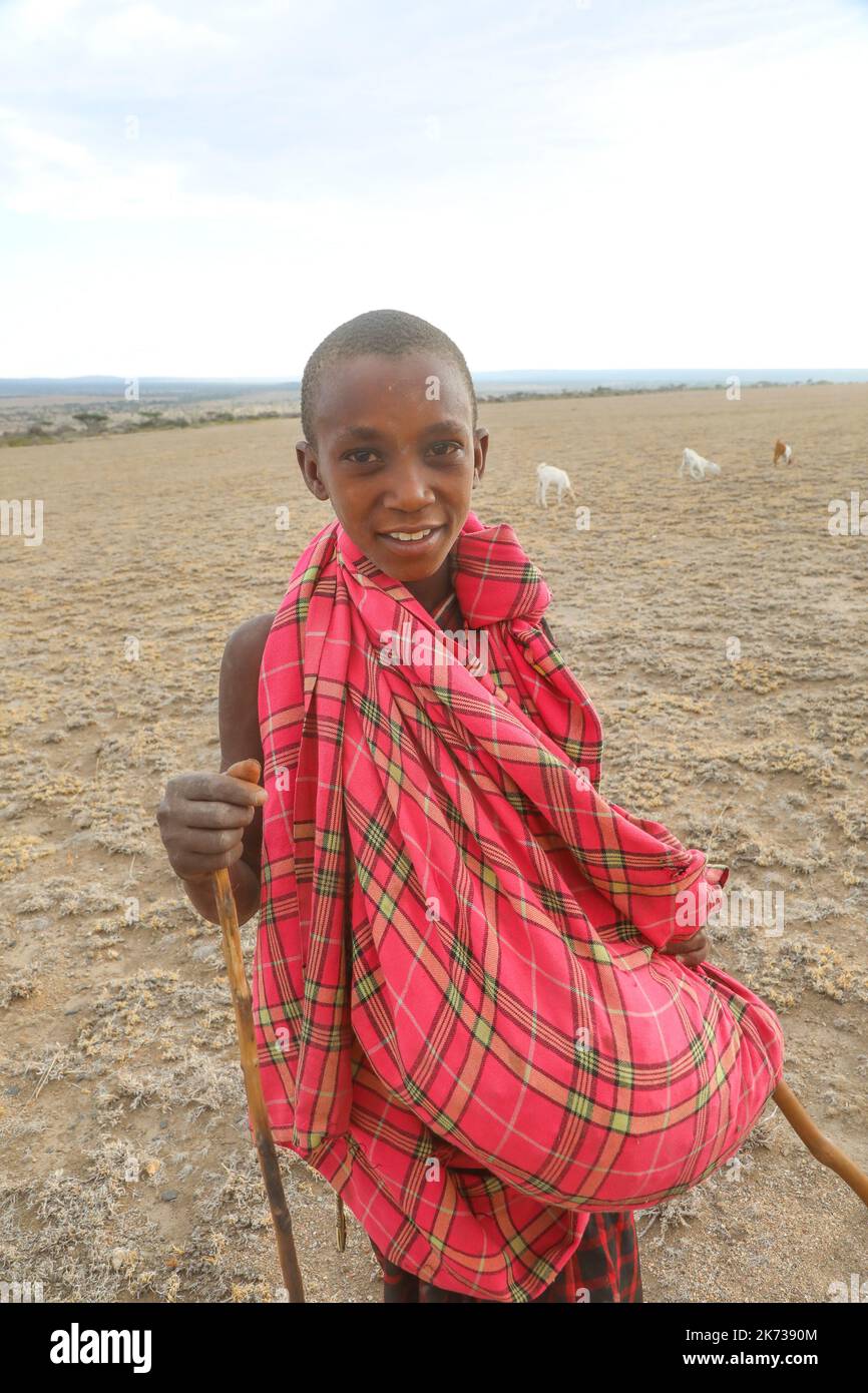 MAASAI TANZANIA Stock Photo