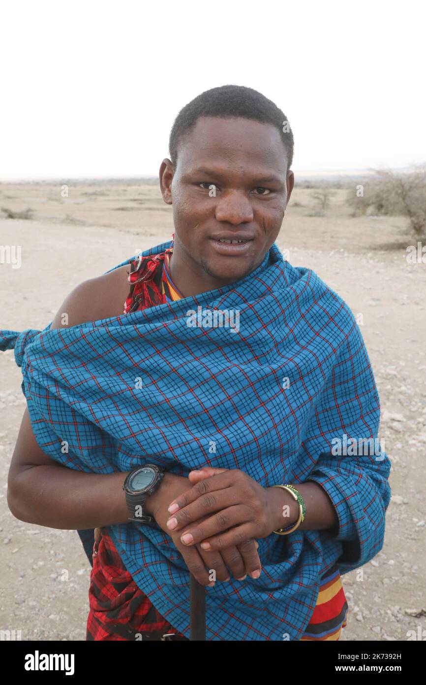 MAASAI TANZANIA Stock Photo
