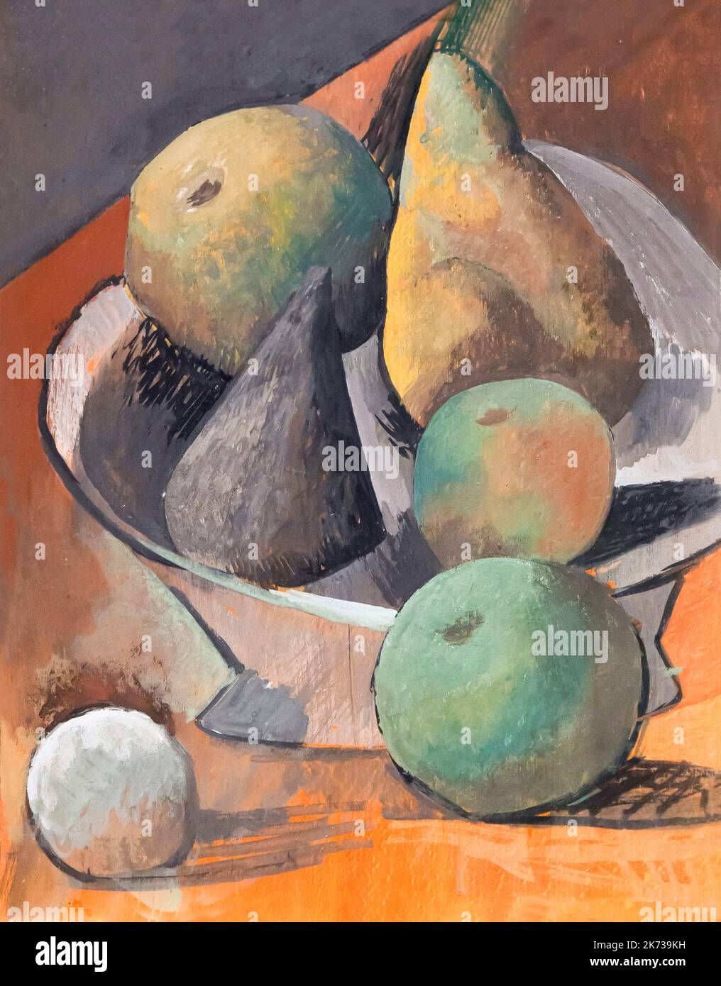 Fruit Bowl with Pears and Apples, Pablo Picasso, 1908, Museum Berggruen
