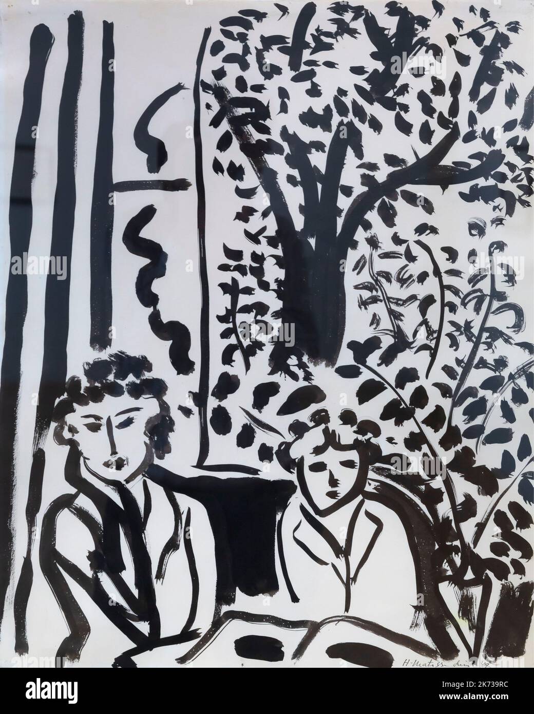 The Inhabited Silence of the Houses, Henri Matisse, 1947, Museum Berggruen, Berlin, Germany, Europe Stock Photo