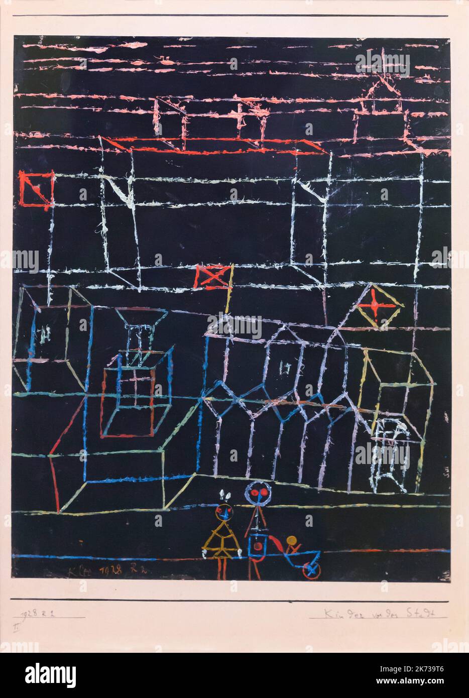 Children before the Town, Paul Klee, 1928, Museum Berggruen, Berlin, Germany, Europe Stock Photo
