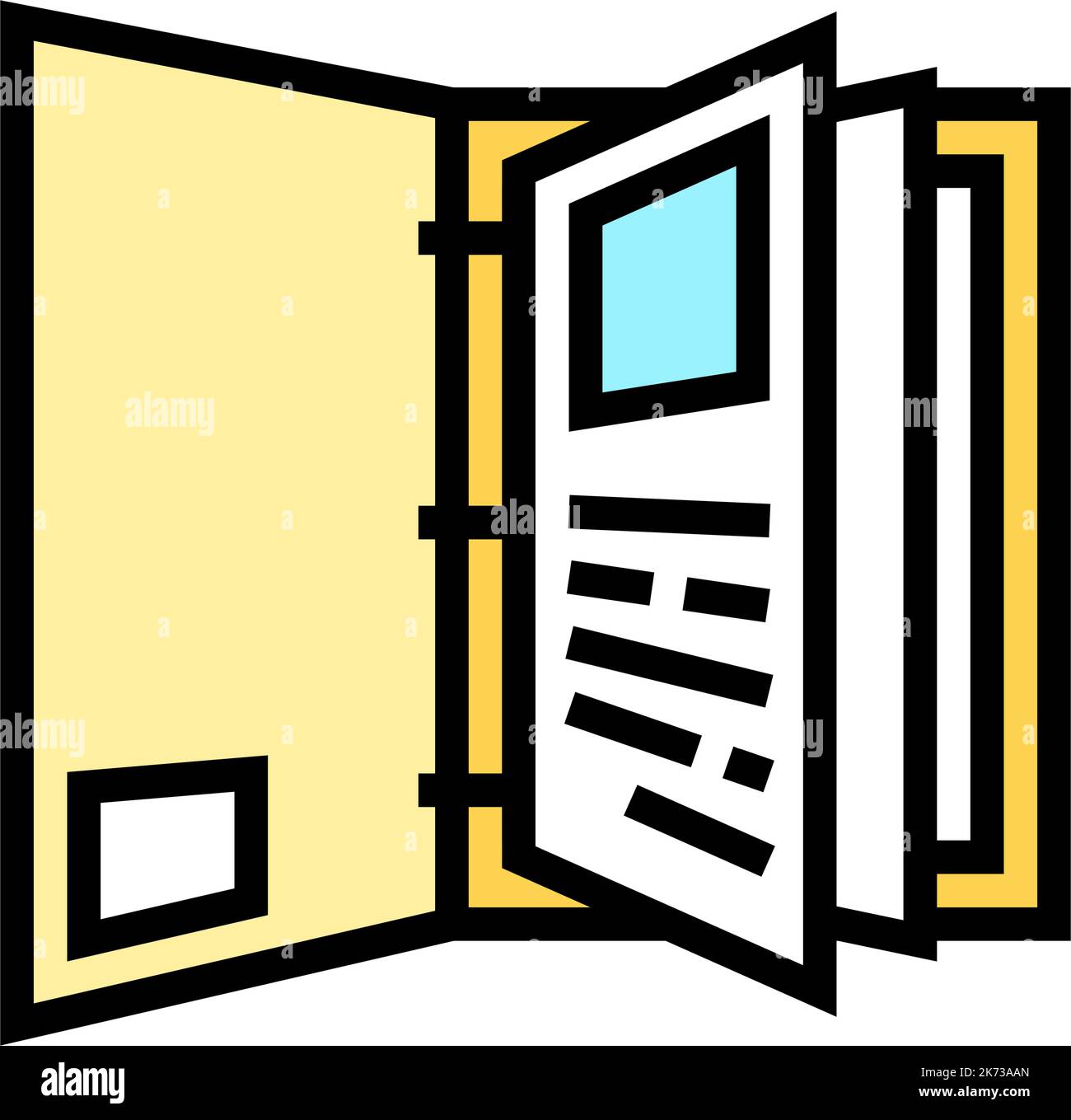 portfolio folder color icon vector illustration Stock Vector Image ...