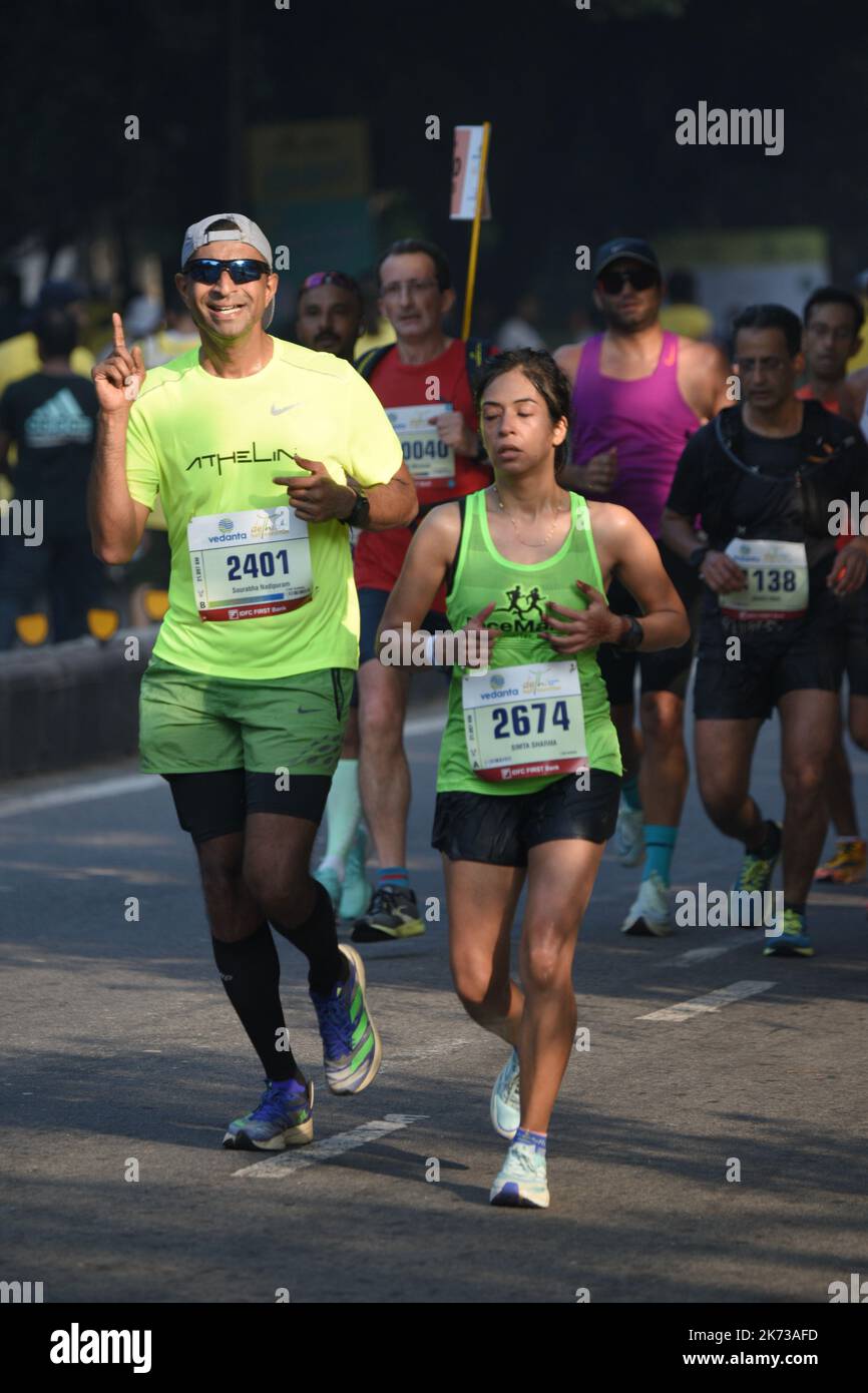 New Delhi, India. 16th Oct, 2022. Vedanta Delhi Half Marathon is an