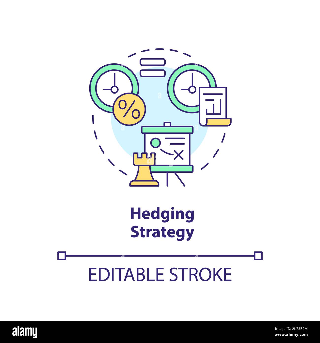 Hedging strategy concept icon Stock Vector Image & Art Alamy