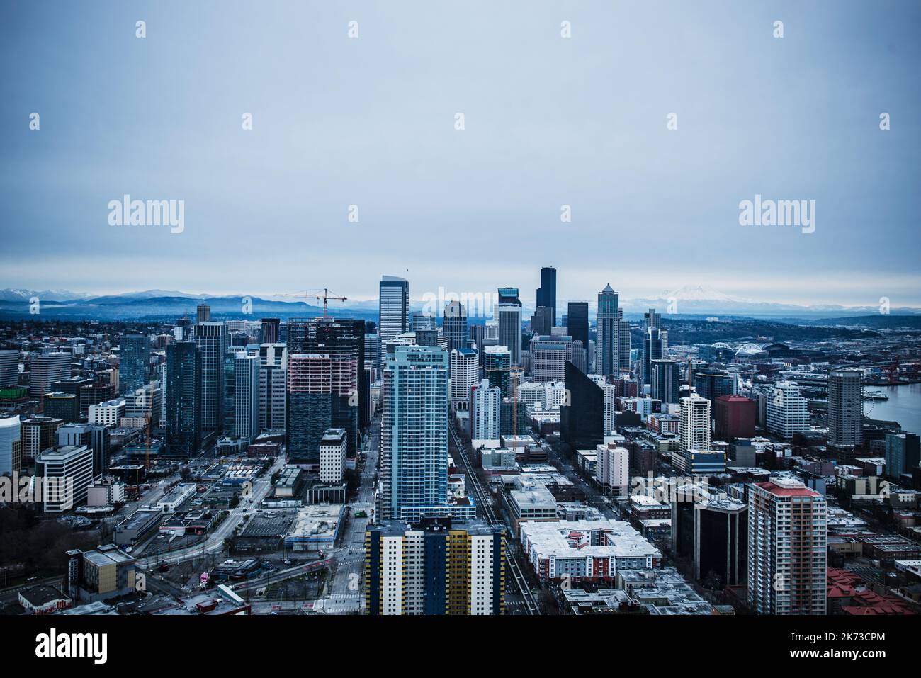 Skyline of Seattle, Washington state Stock Photo