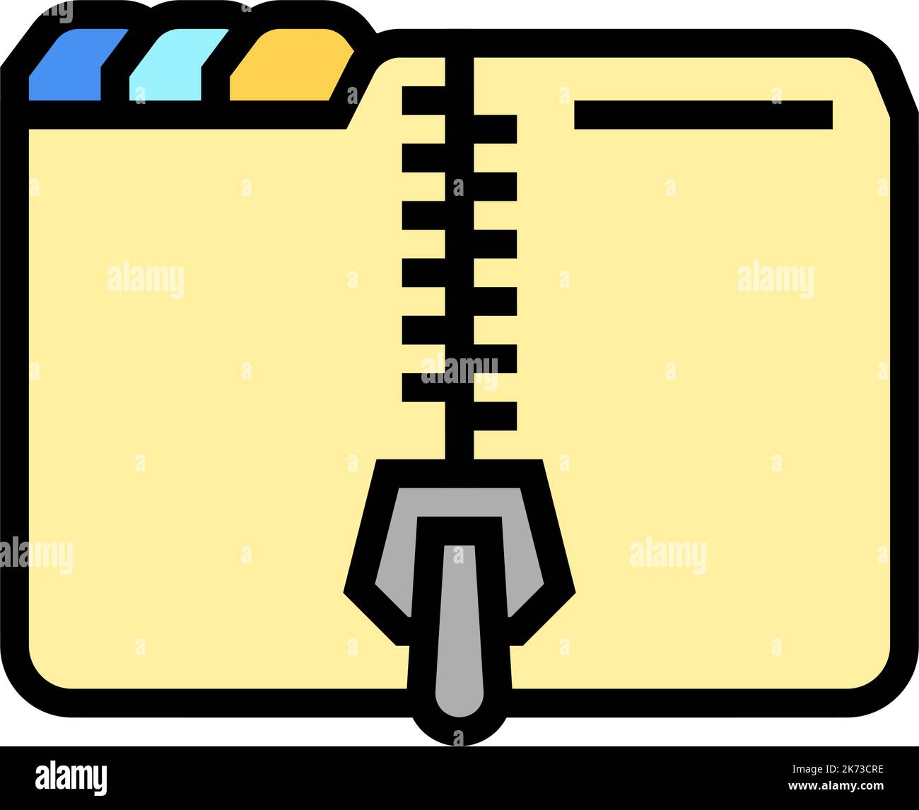 archive folder color icon vector illustration Stock Vector Image & Art ...