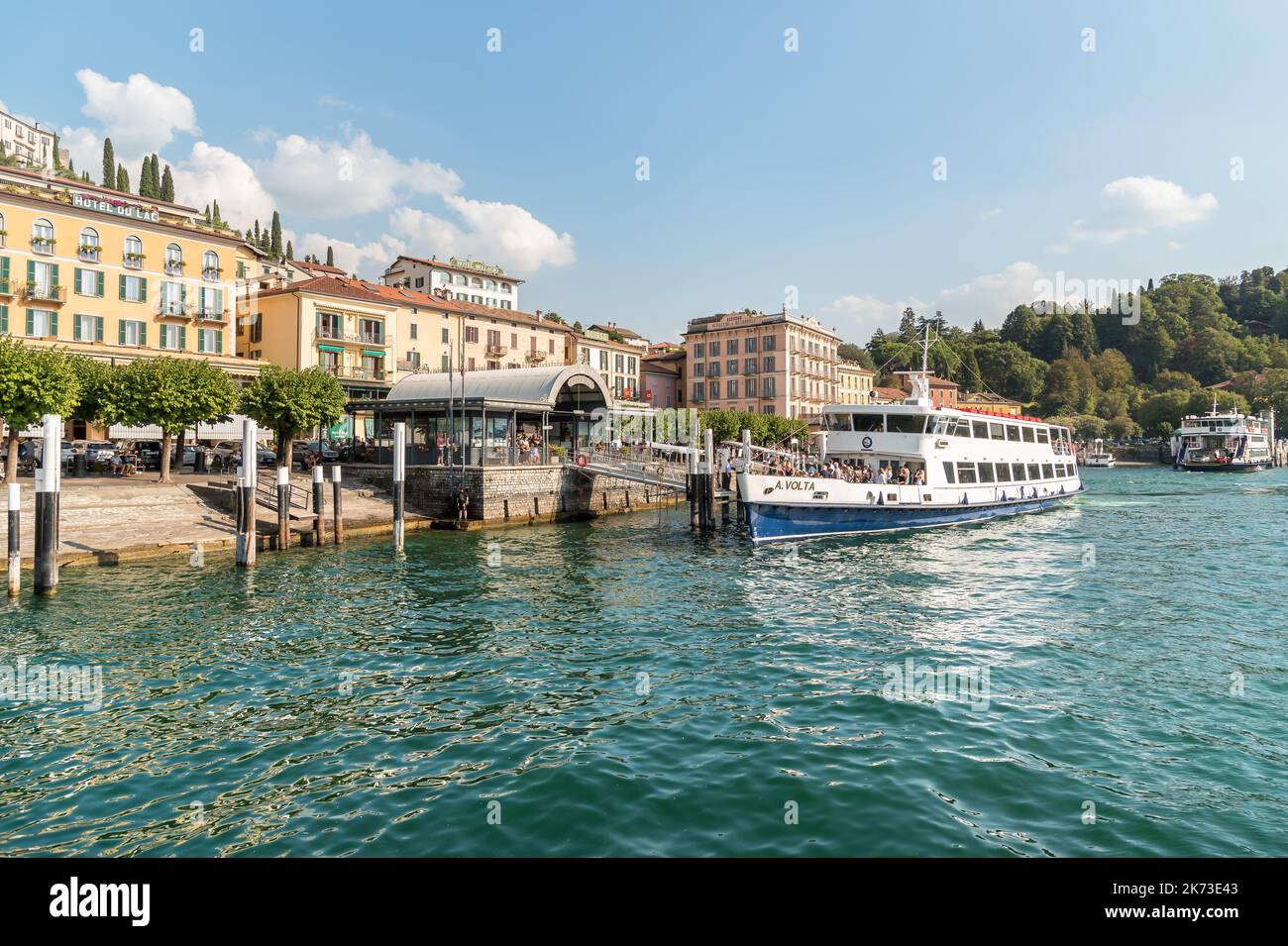 Bellagio, Lombardy, Italy September 5, 2022 The Ferry boat with