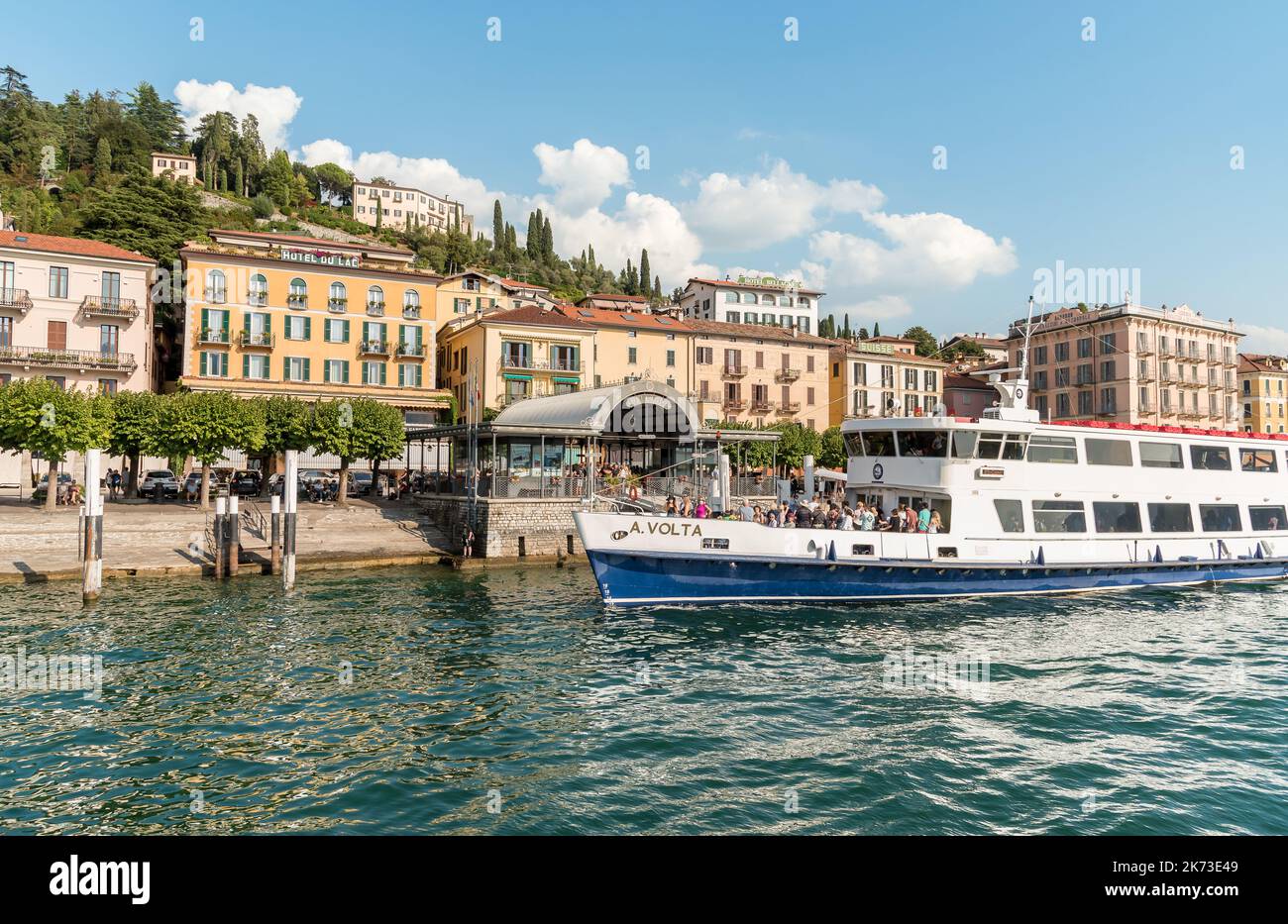Bellagio, Lombardy, Italy September 5, 2022 The Ferry boat with