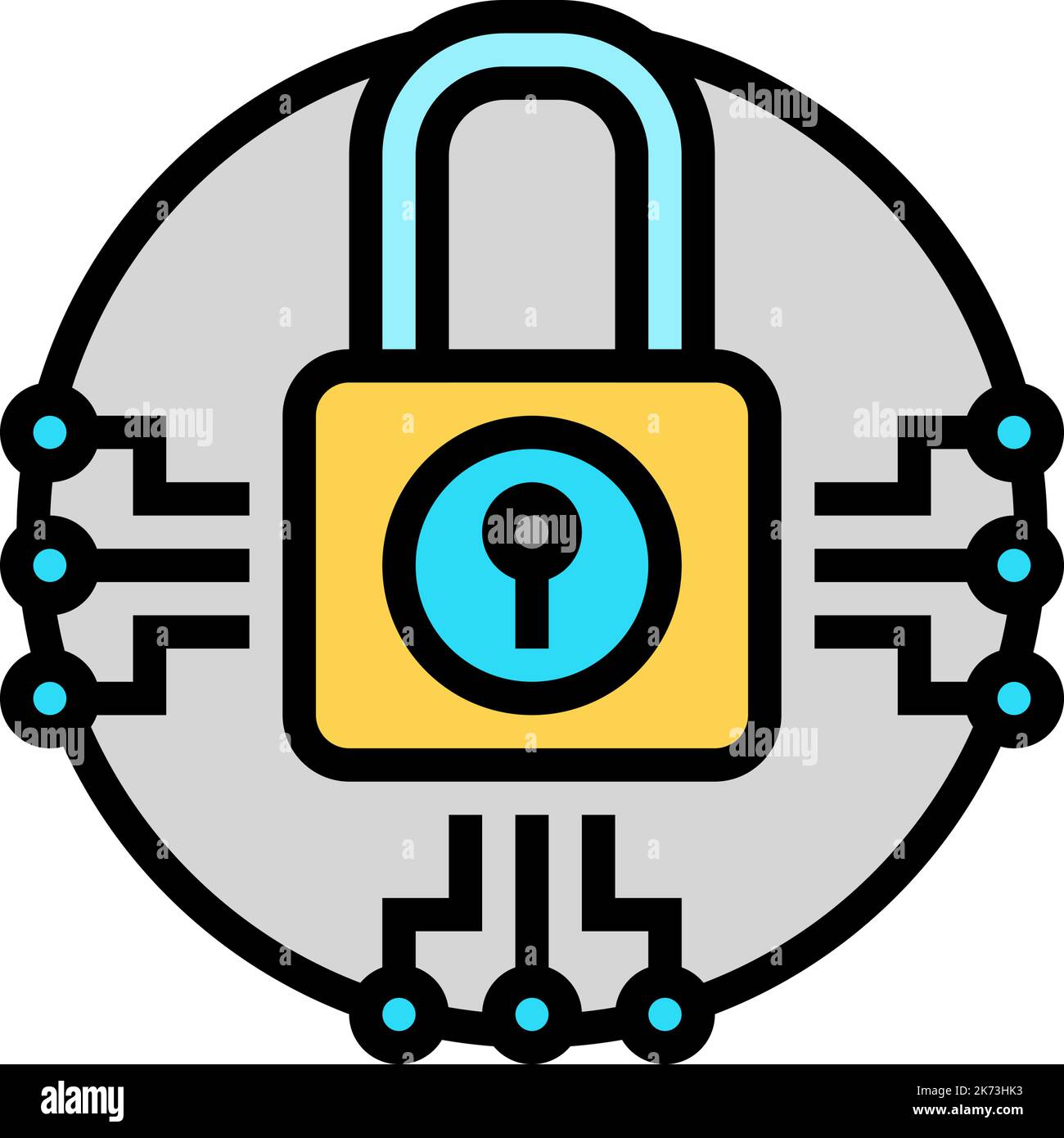 system padlock color icon vector illustration Stock Vector Image & Art ...