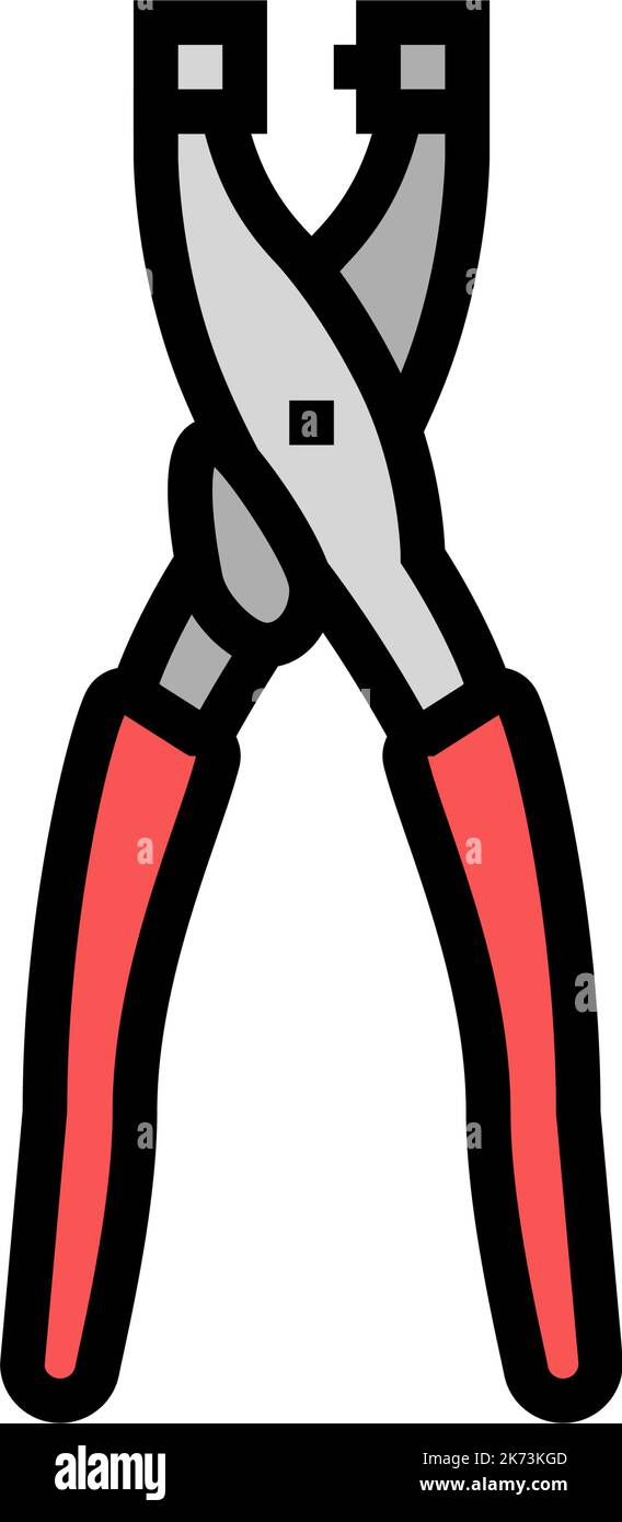 eyelet pliers color icon vector illustration Stock Vector Image & Art ...