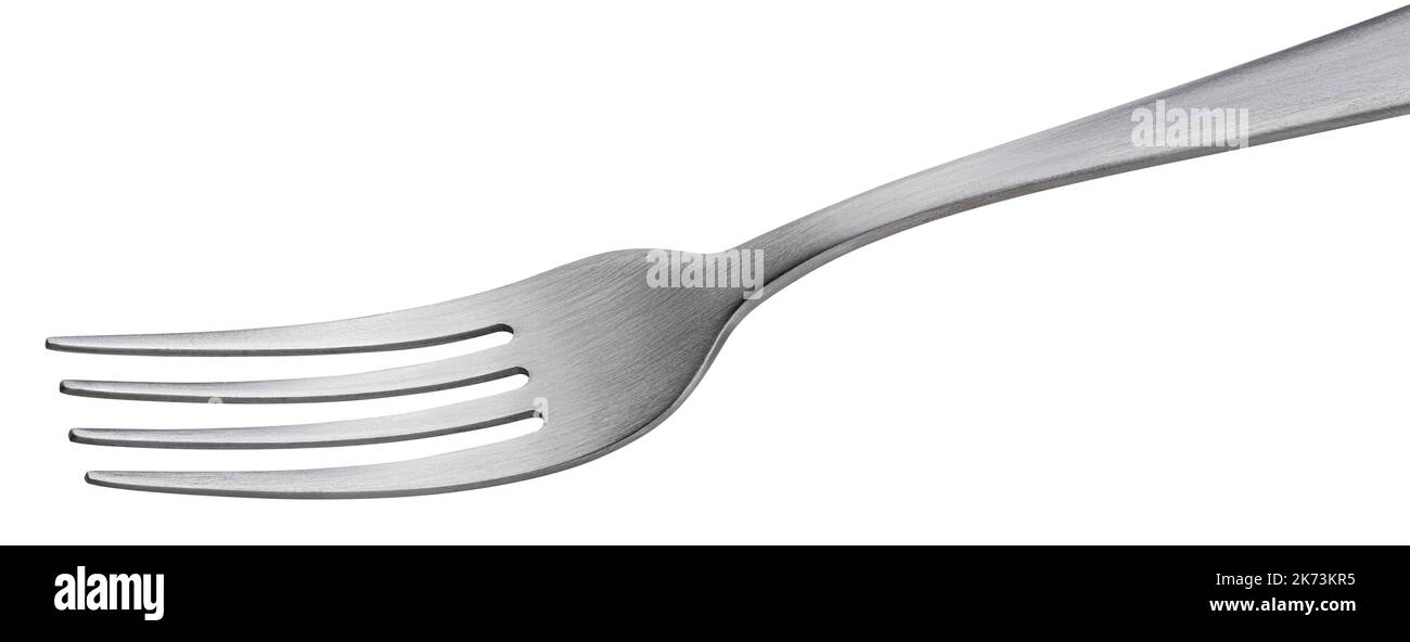 Metal fork isolated on white background Stock Photo