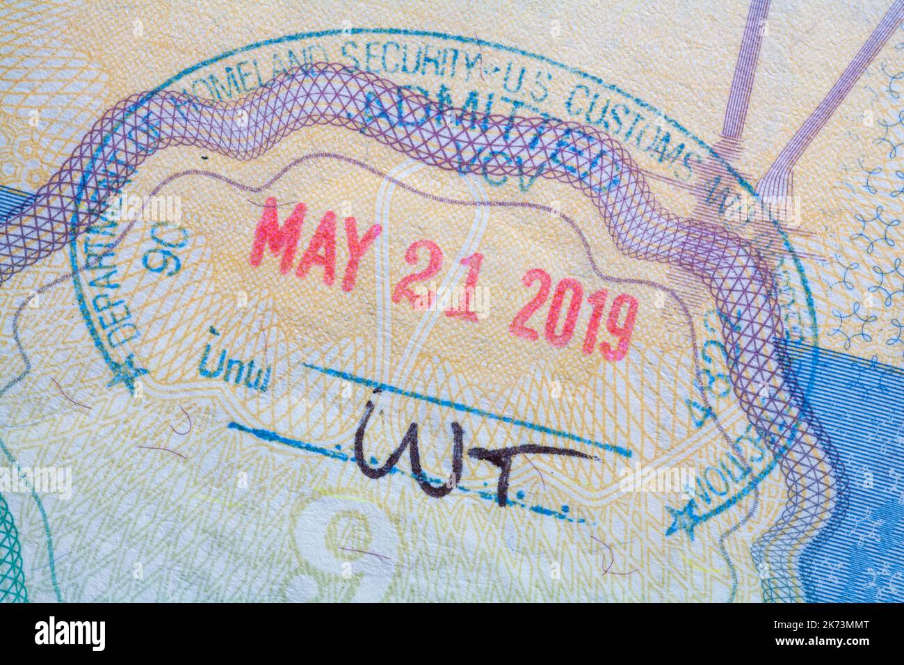 British passport with immigration vancouver stamp hires stock