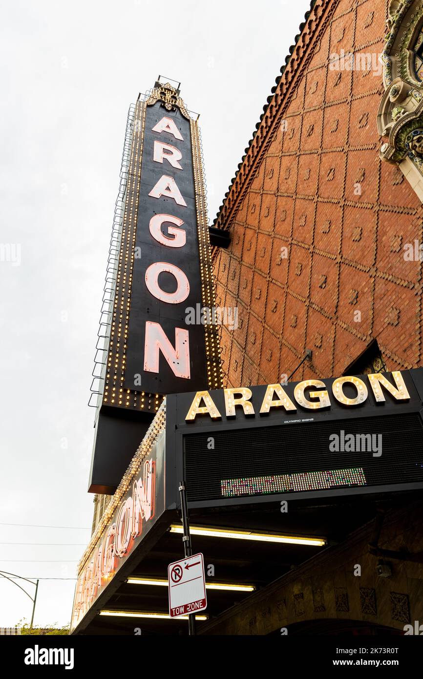 The legendary Aragon Ballroom is located in Chicago's Uptown