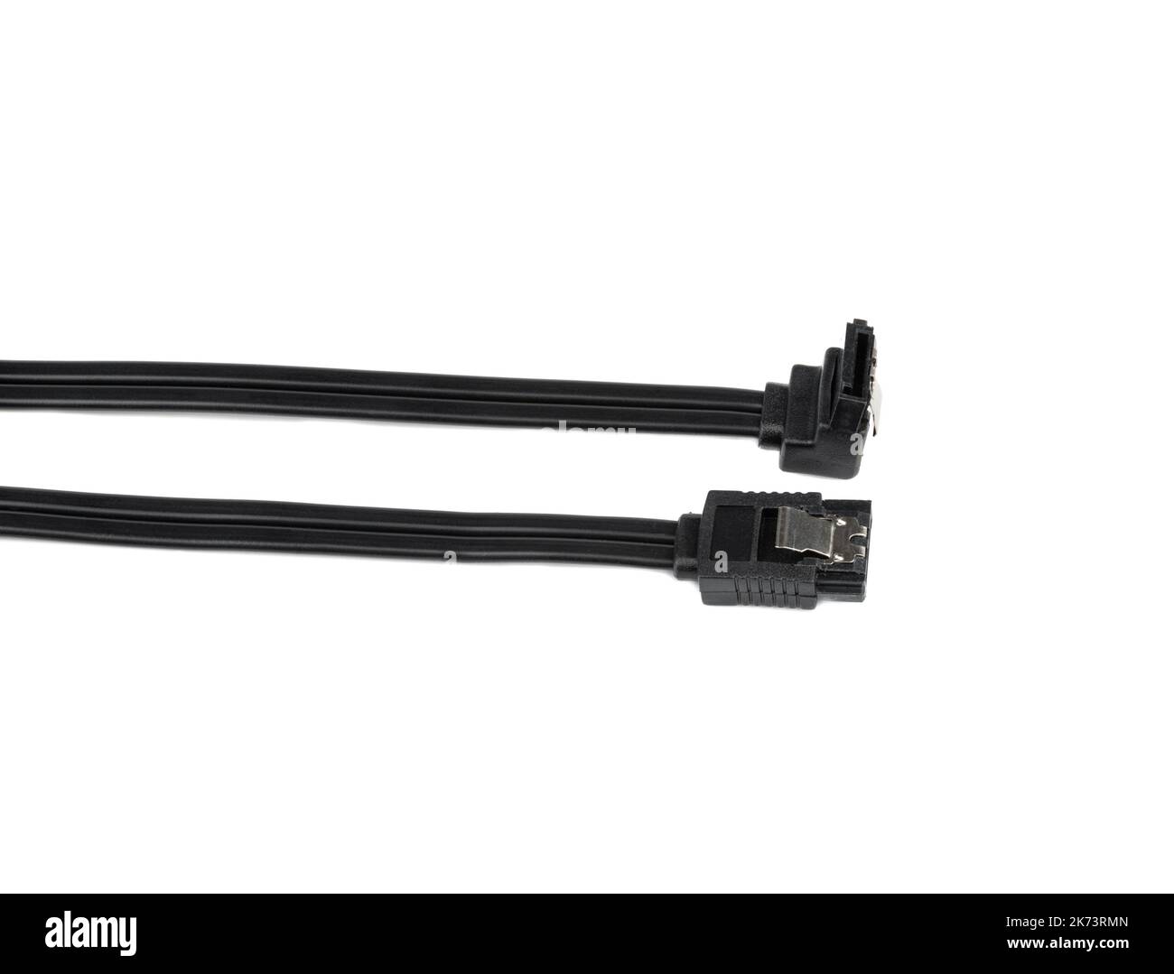 Black cable with SATA connectors for connecting the hard drive to the