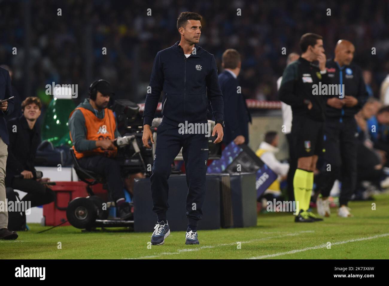 Naples, Italy. 16 Oct, 2022. Thiago Motta Head Coach of Bologna FC during the Serie A match between SSC Napoli and Bologna FC at Stadio Diego Armando Maradona Naples Italy on 16 October 2022. Credit:Franco Romano/Alamy Live News Stock Photo