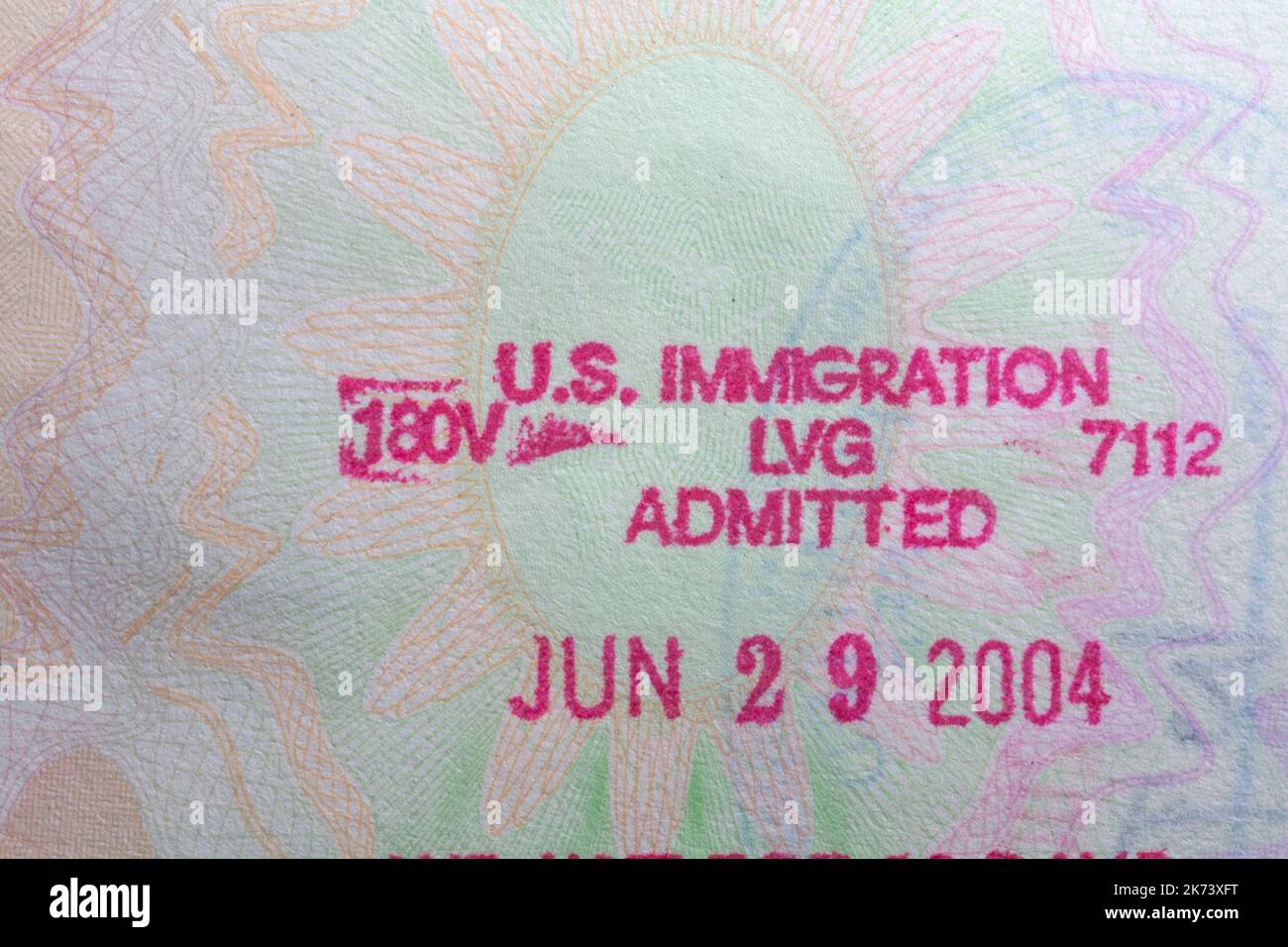 Immigration las vegas passport stamp hires stock photography and
