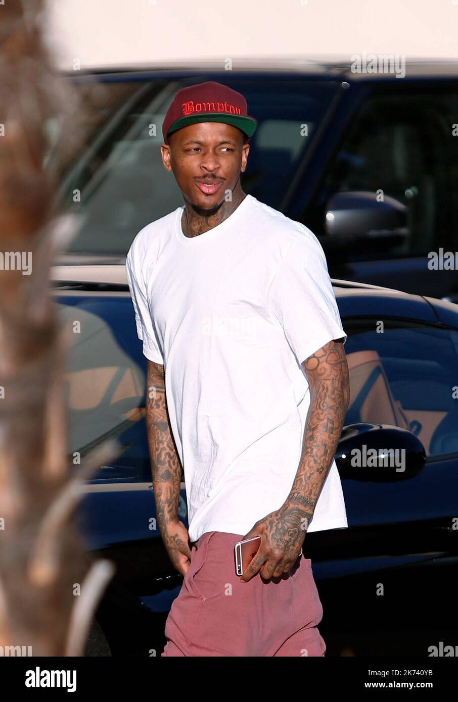 LOS ANGELES 08/12/2016 Rapper YG at Barneys New York in Beverly Hills ...