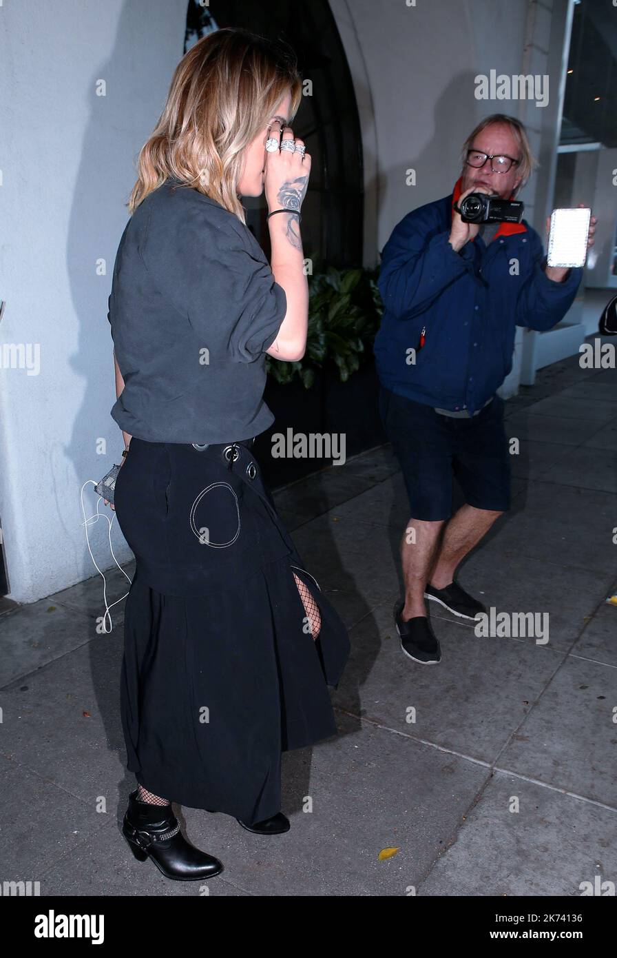 LOS ANGELES 01/12/2016 Rita Ora at Meche hair salon in Beverly Hills . Stock Photo