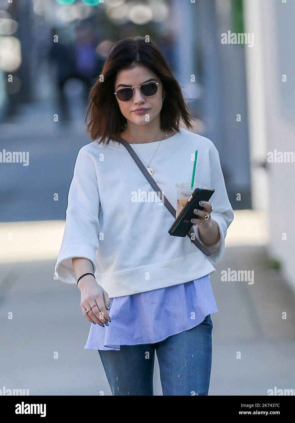 Lucy Hale goes to a medical building in Beverly Hills on January 31st ...