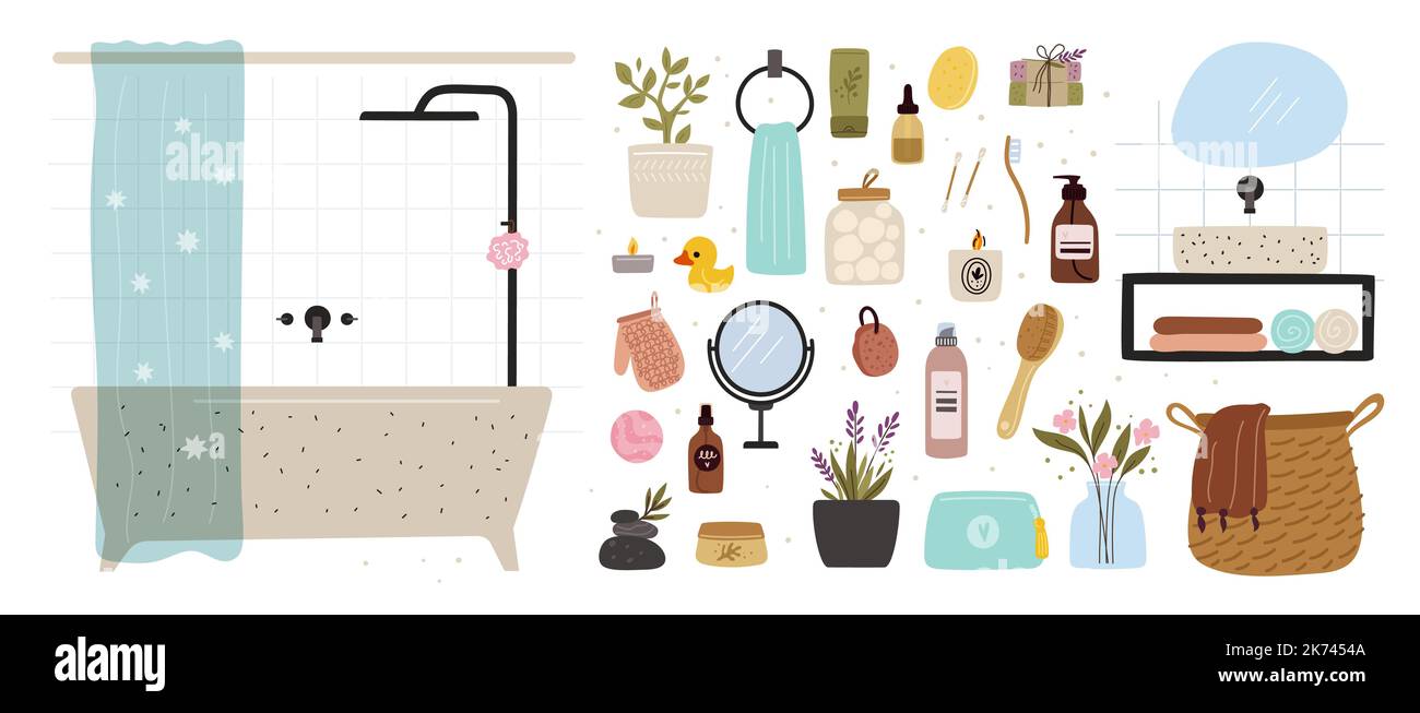 Hair products bottles Stock Vector Images - Alamy