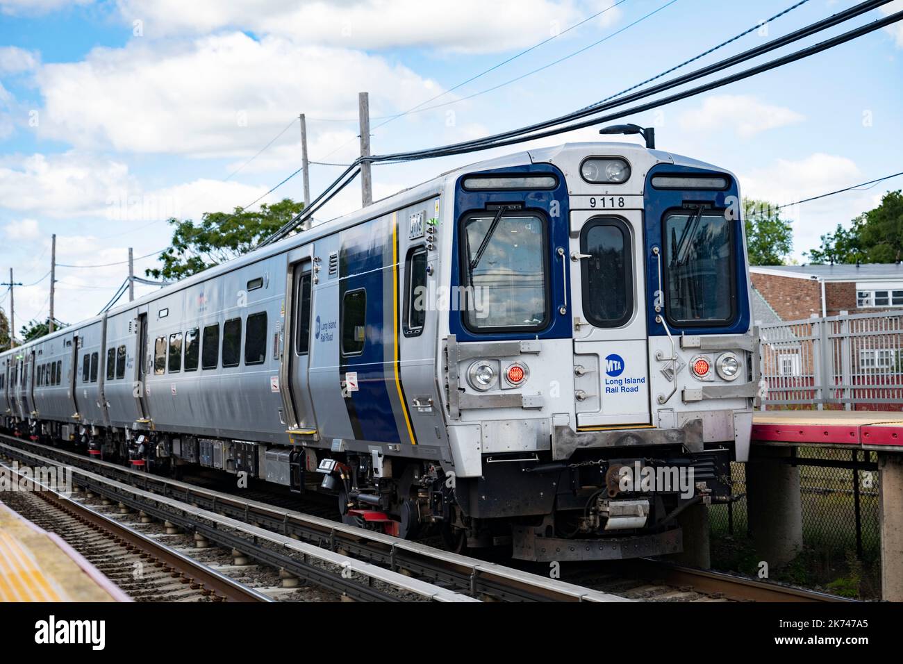 Farmingdale, New York, USA. 21st Sep, 2022. A M9 electric train car set