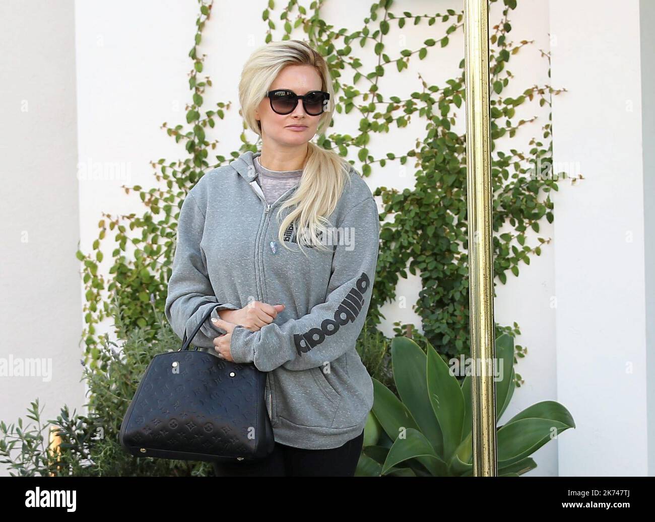 Holly Madison and Guest 'The Girls Next Door' star leaving the Ivy  restaurant with friends Los Angeles, California - 09.09.08 Stock Photo -  Alamy