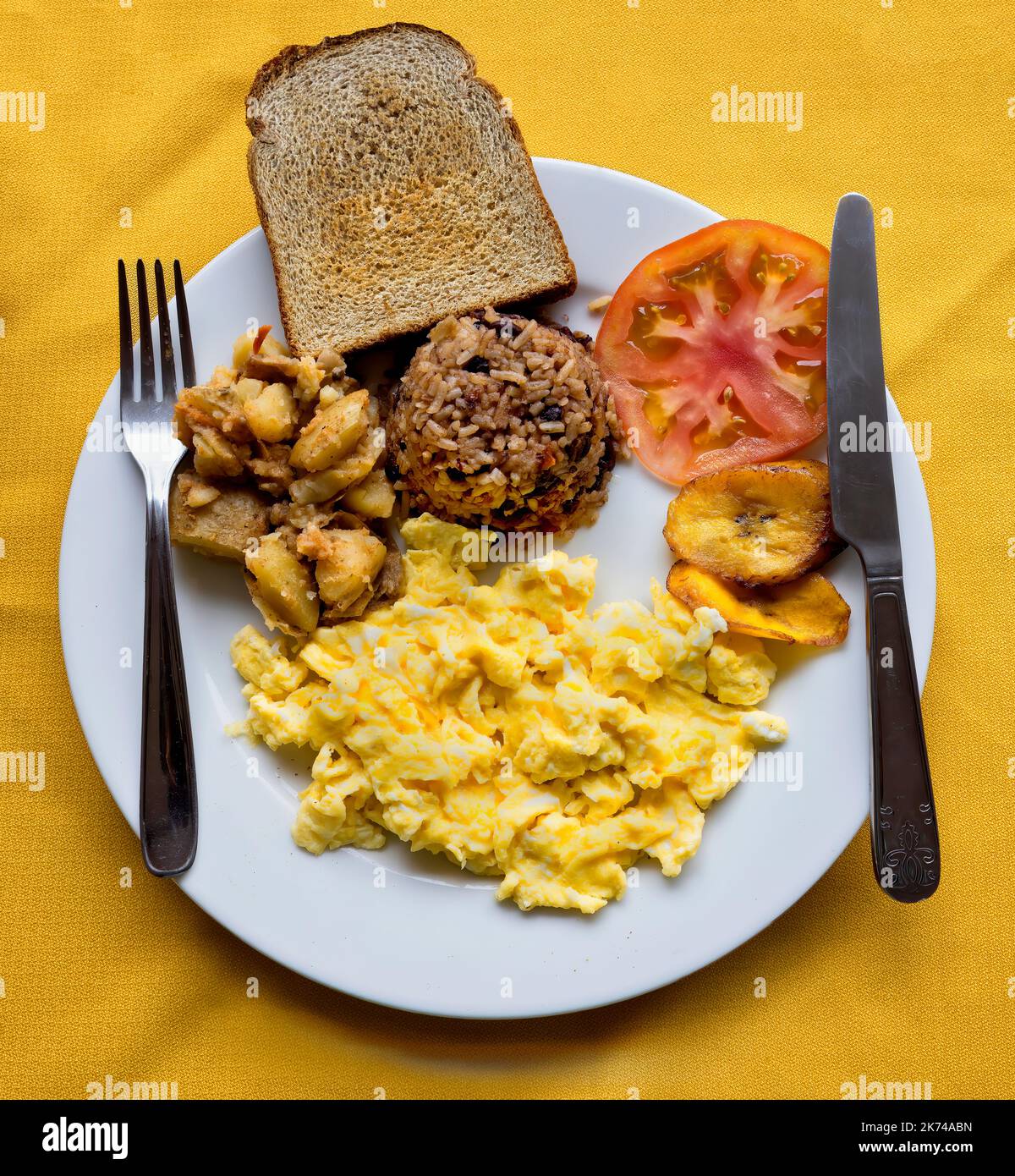 Typical Breakfast In Costa Rica Stock Photo Alamy typical-breakfast-in-costa-rica-stock-photo-alamy