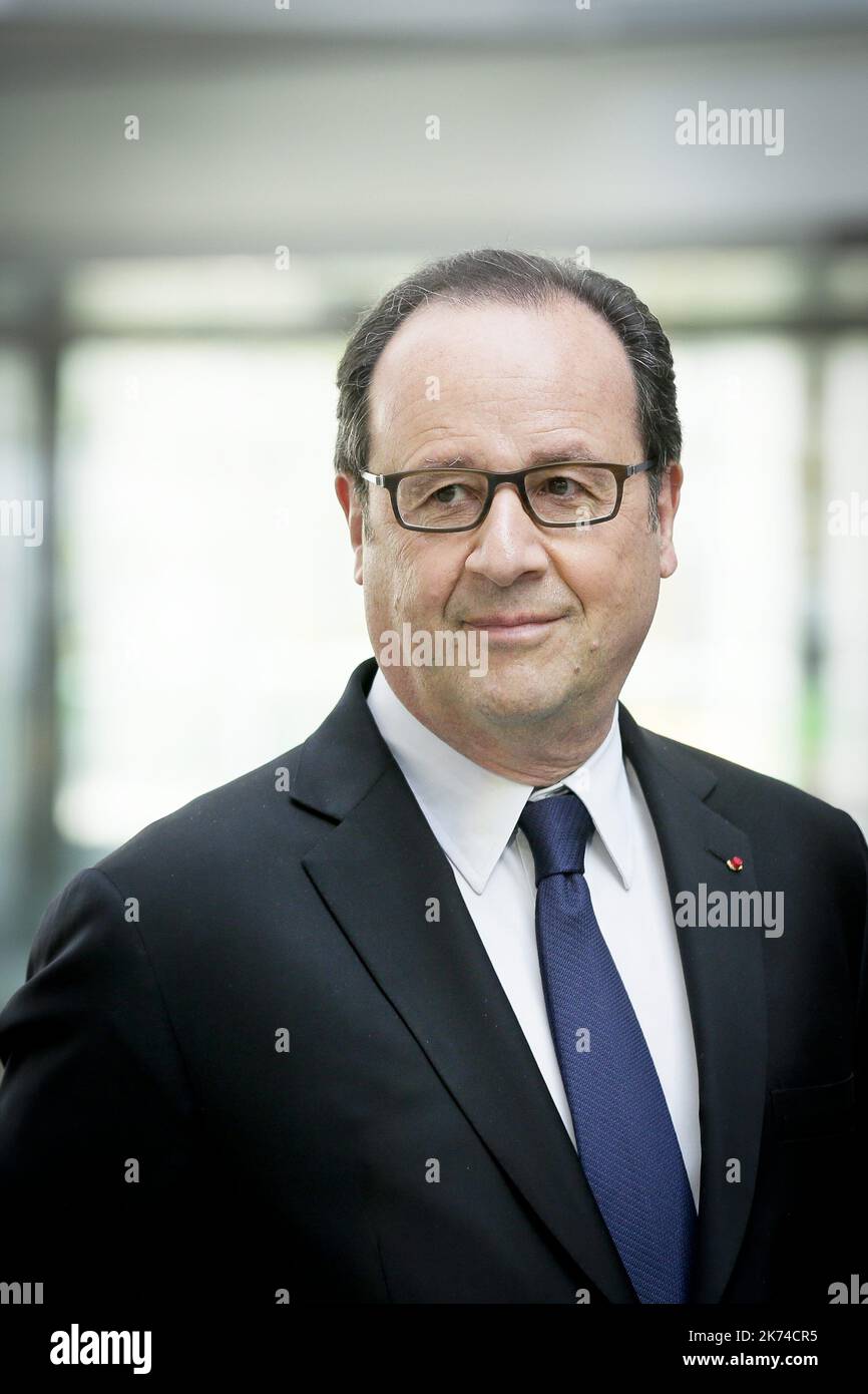 French President Francois Hollande during an inaugural visit to ...