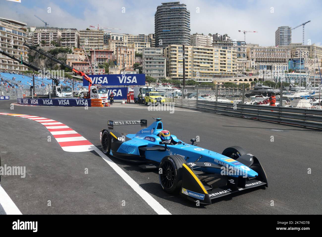 Le pilote Renault Sebastien BUEMI Stock Photo