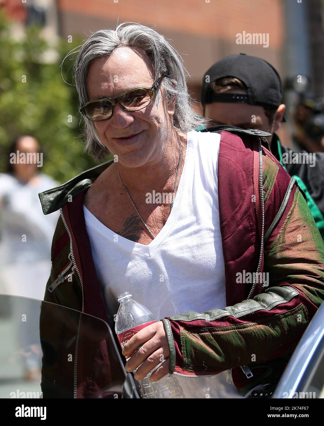 Mickey Rourke is seen out and about in Los Angeles Stock Photo - Alamy