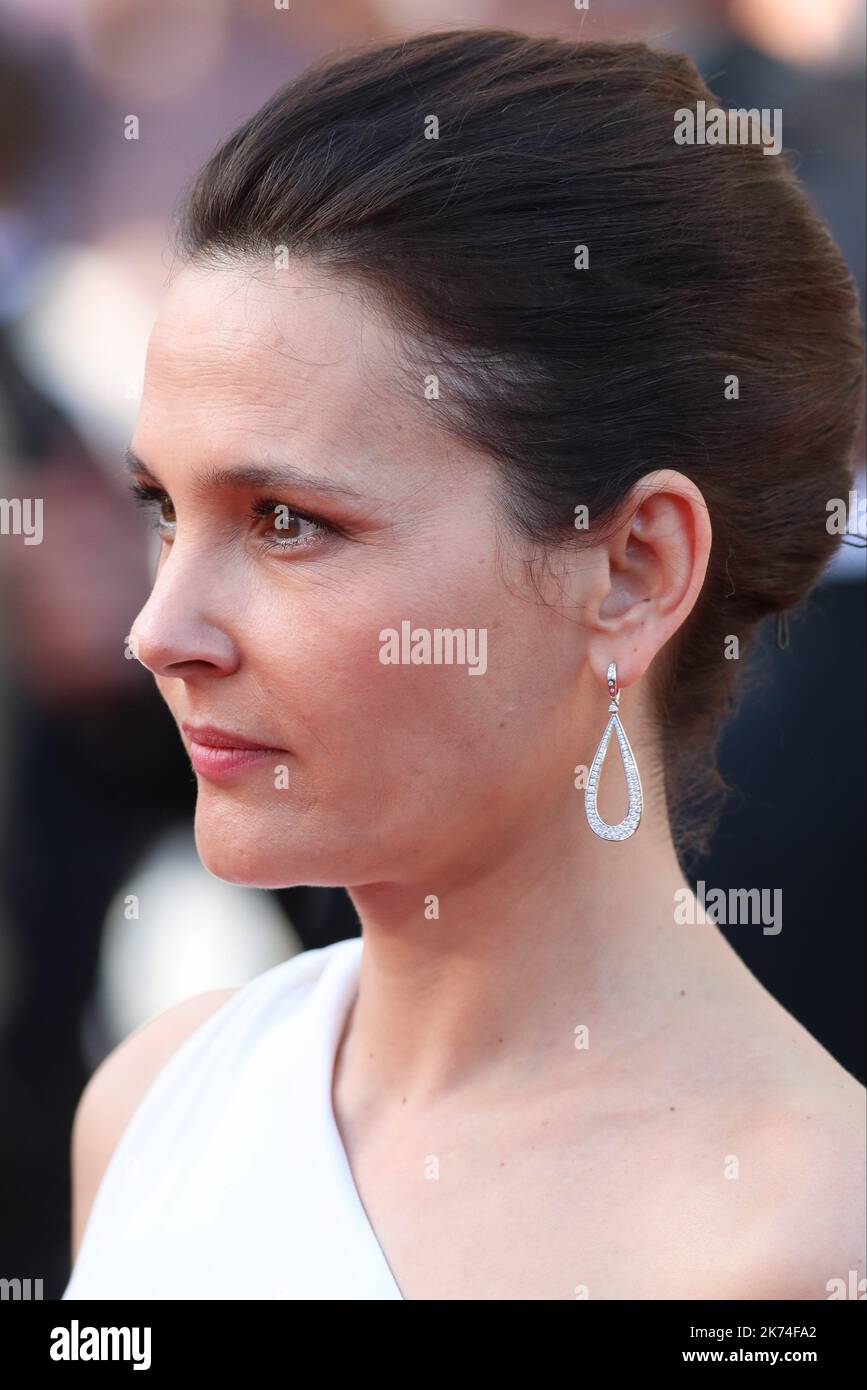 Cannes Film Festival 2017 - Day 7.  Red Carpet for the Anniversary of the  the 70th edition of the 'Festival International du Film de Cannes' on 23/05/2017 in Cannes, France. The film festival runs from 17 to 28 May. Pictured : Virginie Ledoyen © Pierre Teyssot / Maxppp -   70th annual Cannes Film Festival in Cannes, France, May 2017. The film festival will run from 17 to 28 May. Stock Photo