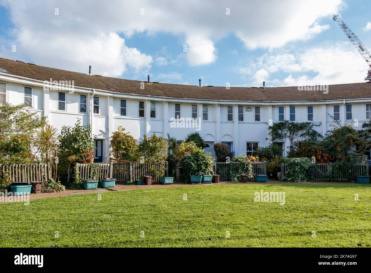 Elm Village, a residential development in Camden next to Regents Canal