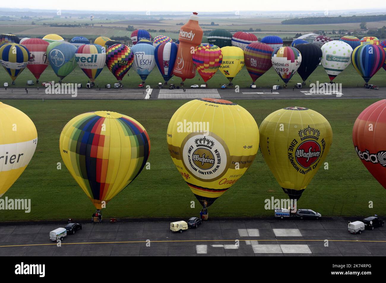 CHAMBLEY the 28th of July 2017 Mass ballon ascent during the Mondial air ballons of Chambley