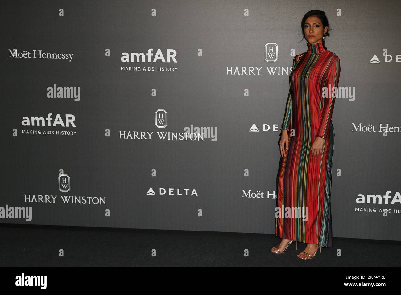 Claudia Carpentier attends the amfAR Gala Milano during the Milan
