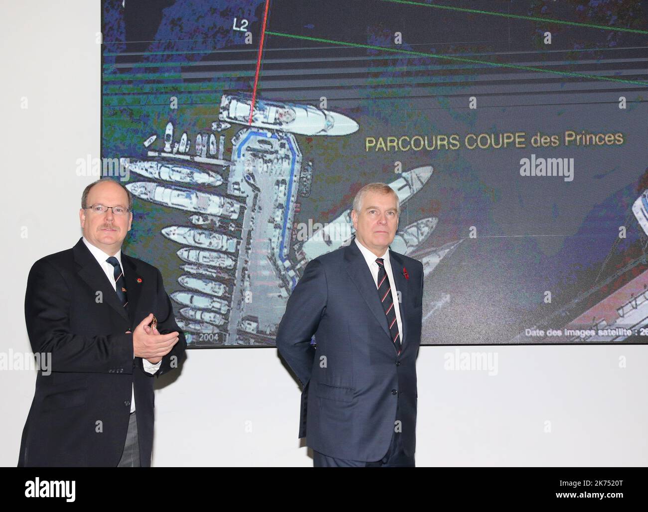 Monaco on 08/11/2017 - Monaco Yacht Club - 'THE PRINCES 'CUP' - Outward Bound Monaco - In the presence of S.A.S THE Prince Albert II and S.A.R Prince Andrew, Duke of York. Stock Photo