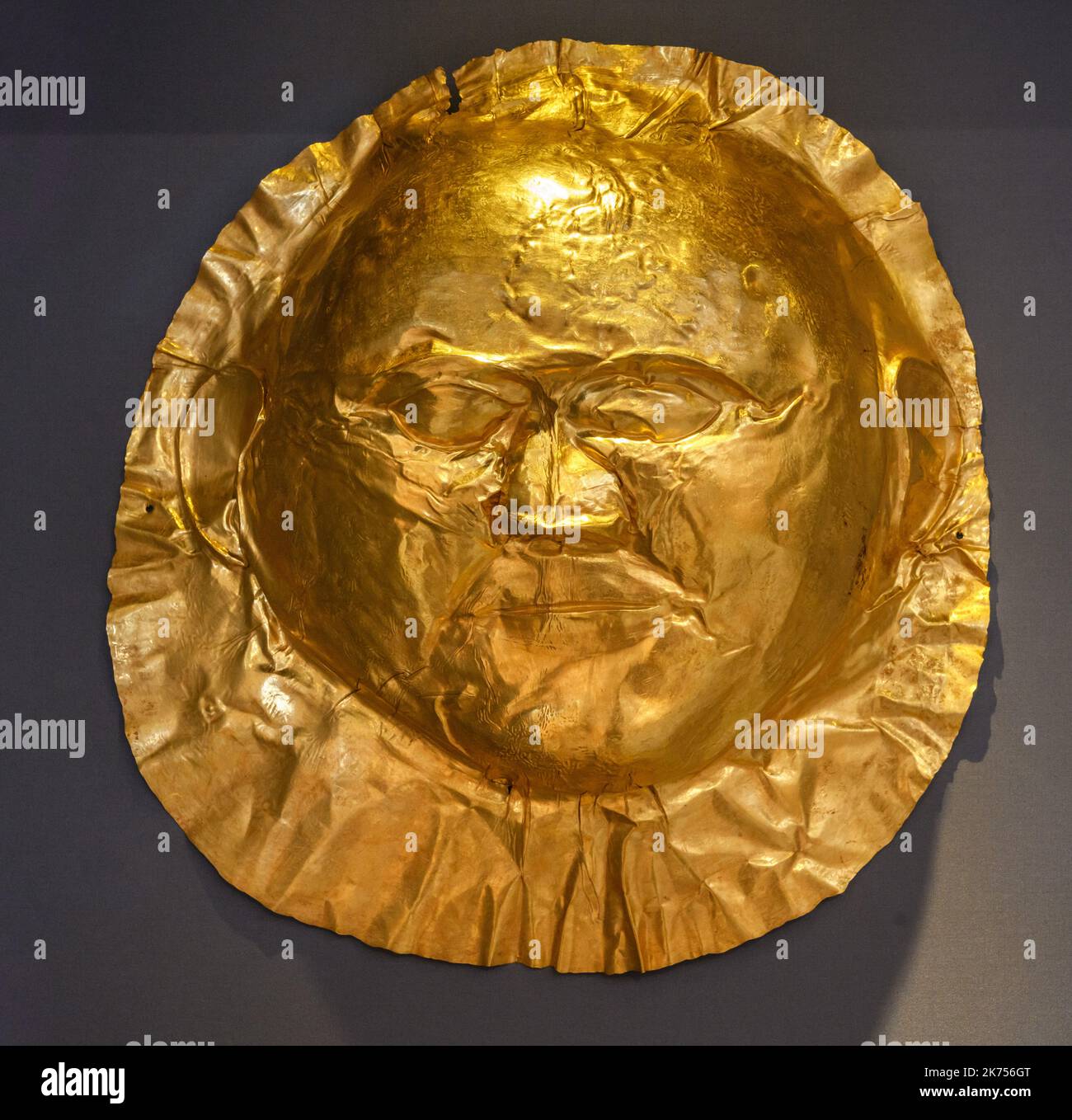 Gold death mask from Mycenae, 16th Century BC, National Archaeological