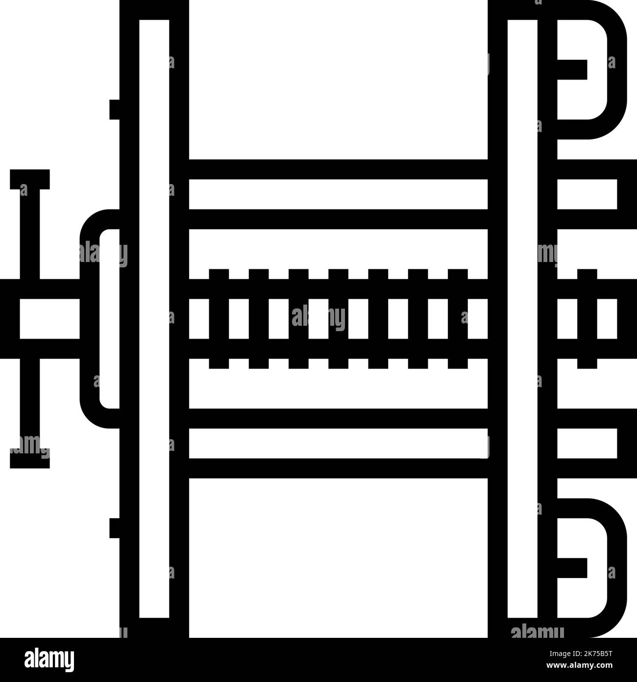 Steel vice icon outline hi-res stock photography and images - Alamy