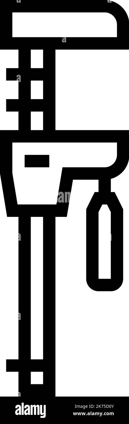 parallel clamp line icon vector illustration Stock Vector Image & Art ...