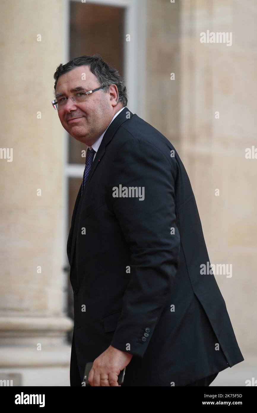 The CEO of French oil giant Total Patrick Pouyanne arrives for an ...