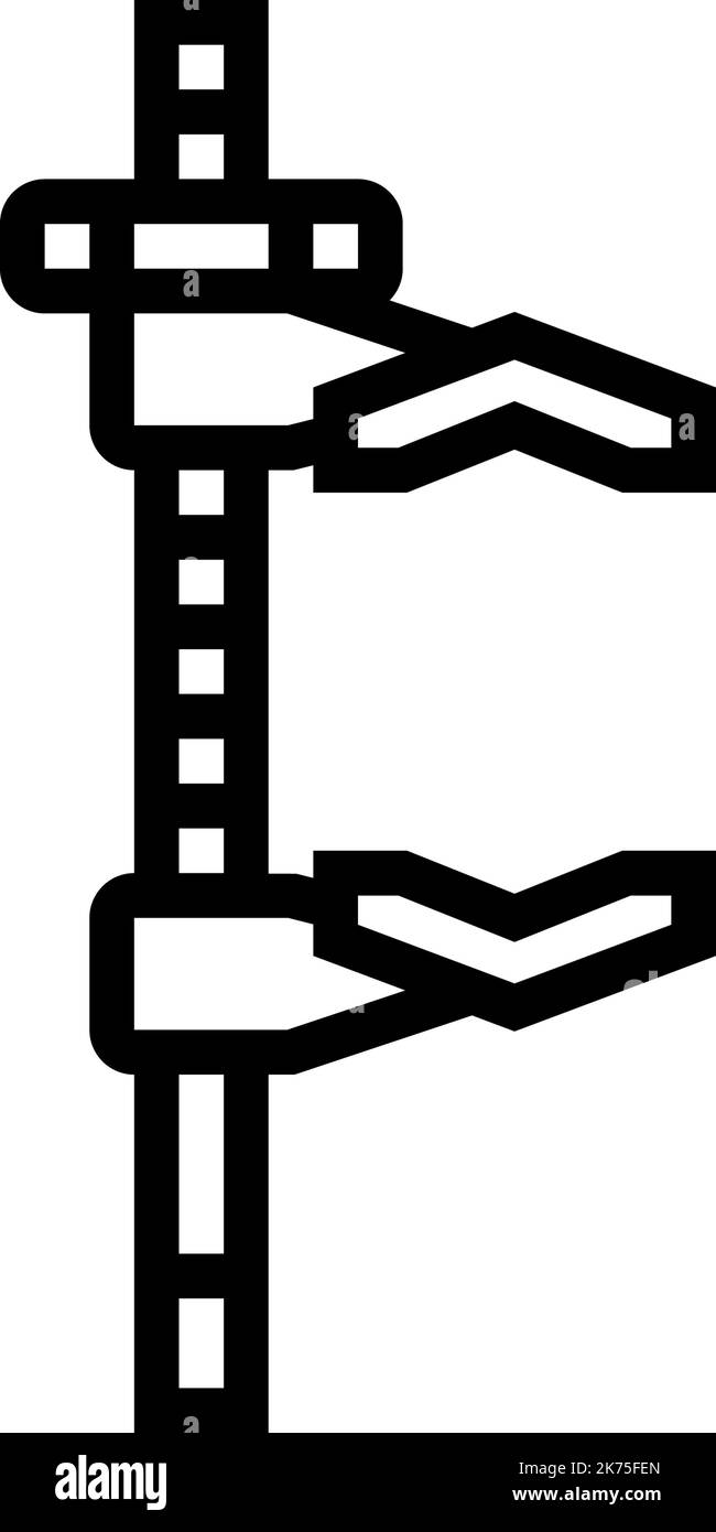cardellini clamp line icon vector illustration Stock Vector Image & Art ...