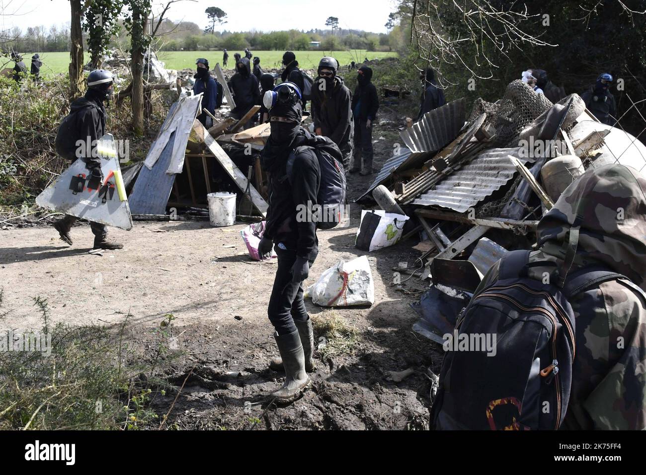 French police have used teargas in an attempt to clear anti-capitalist ...