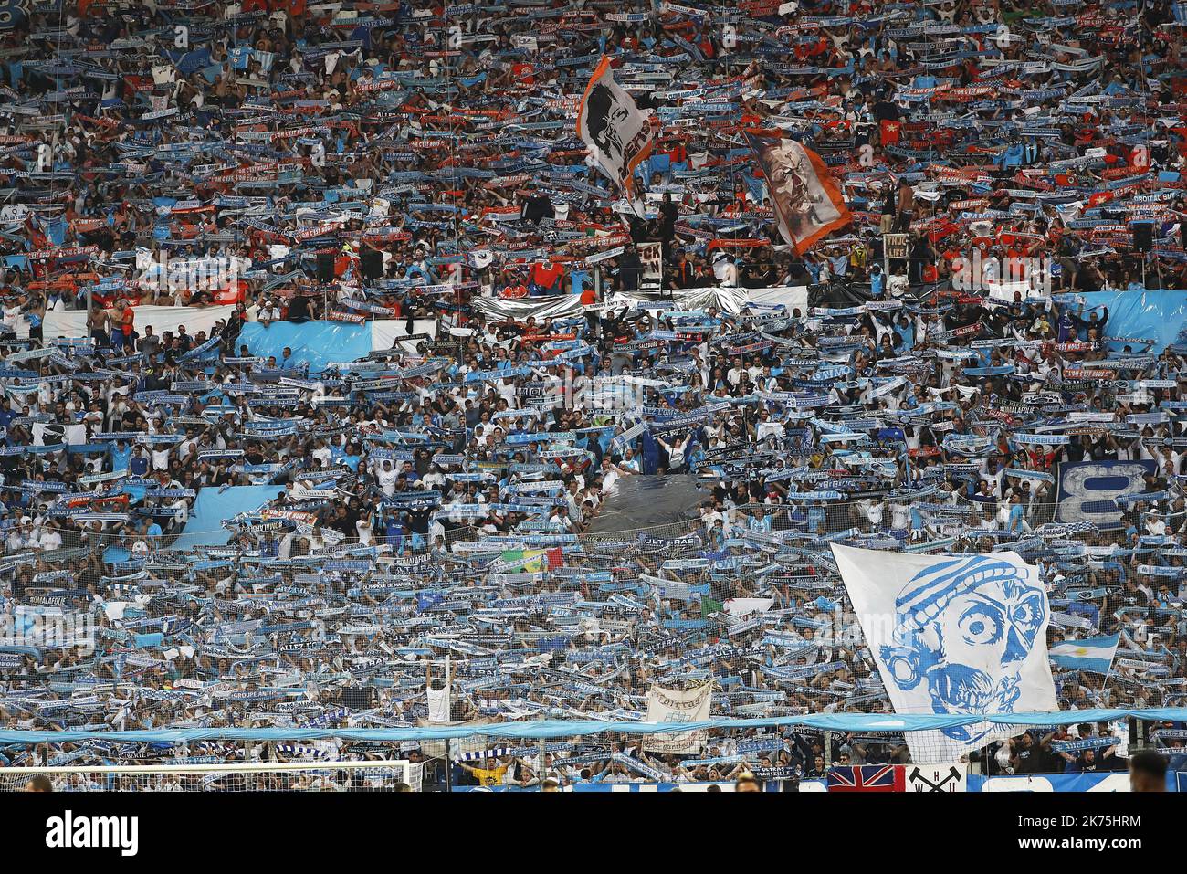 TIFO during the match. Stock Photo