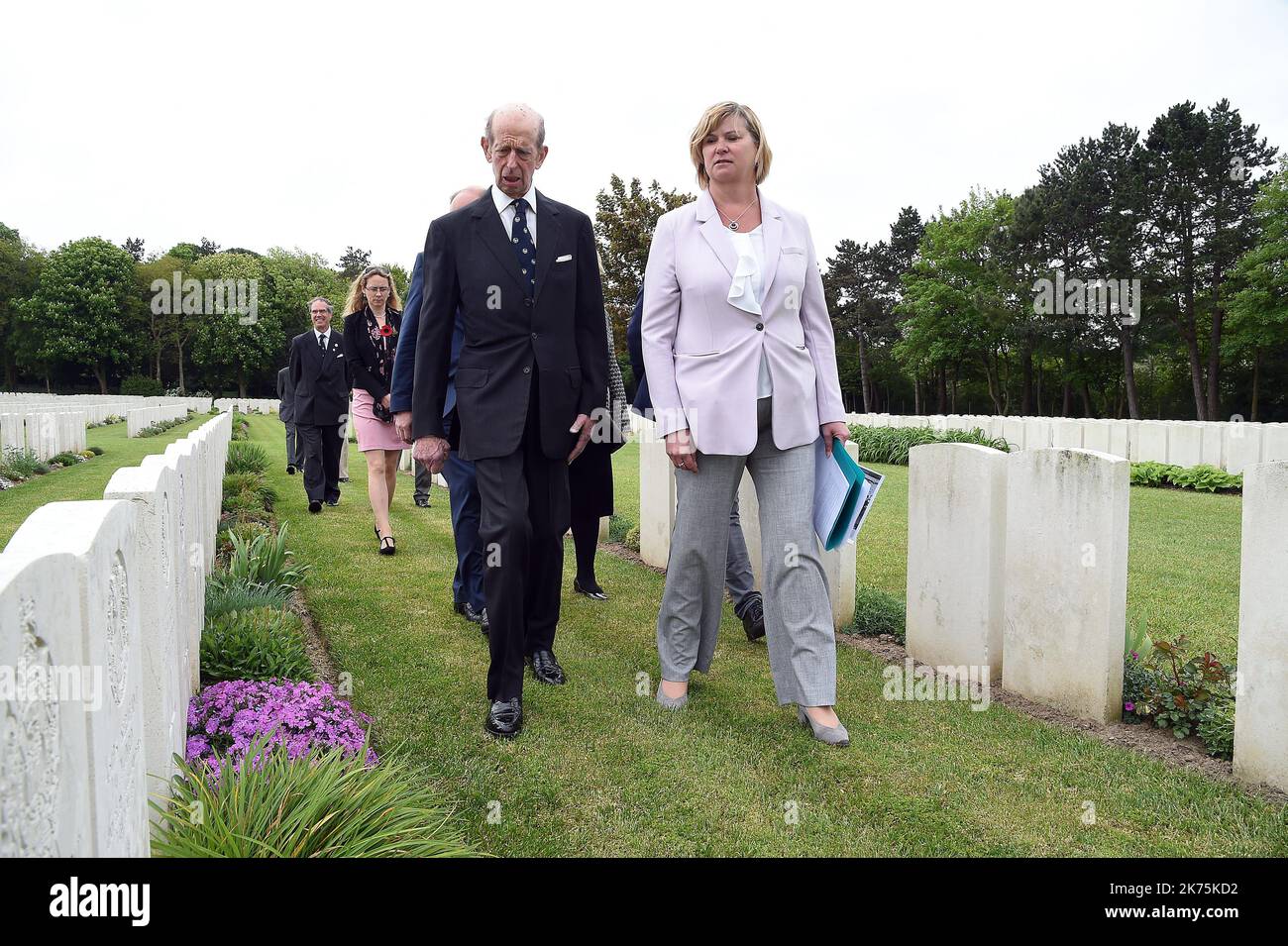 Prince Edward, Duke of Kent in saintEtienne au Mont HRH The Duke of
