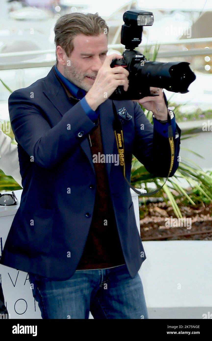 Actor John Travolta attends the photocall for the Gotti during the 71st annual Cannes Film Festival. Stock Photo