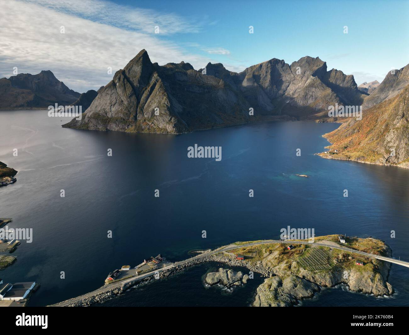 Aerial view of the village of inlet hi-res stock photography and images ...