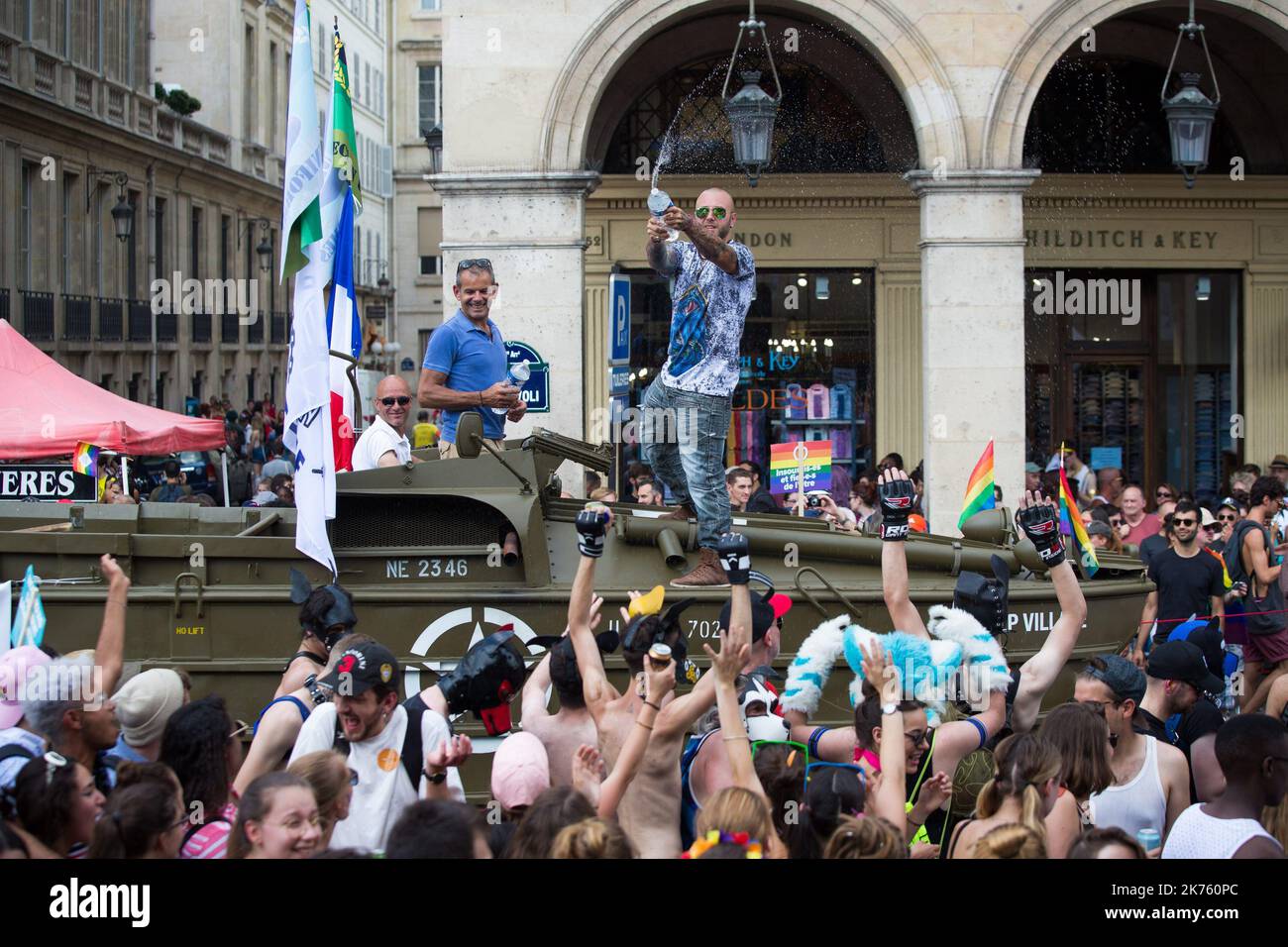 Gay Pride 2018 in Paris, France on June 30, 2018. Stock Photo